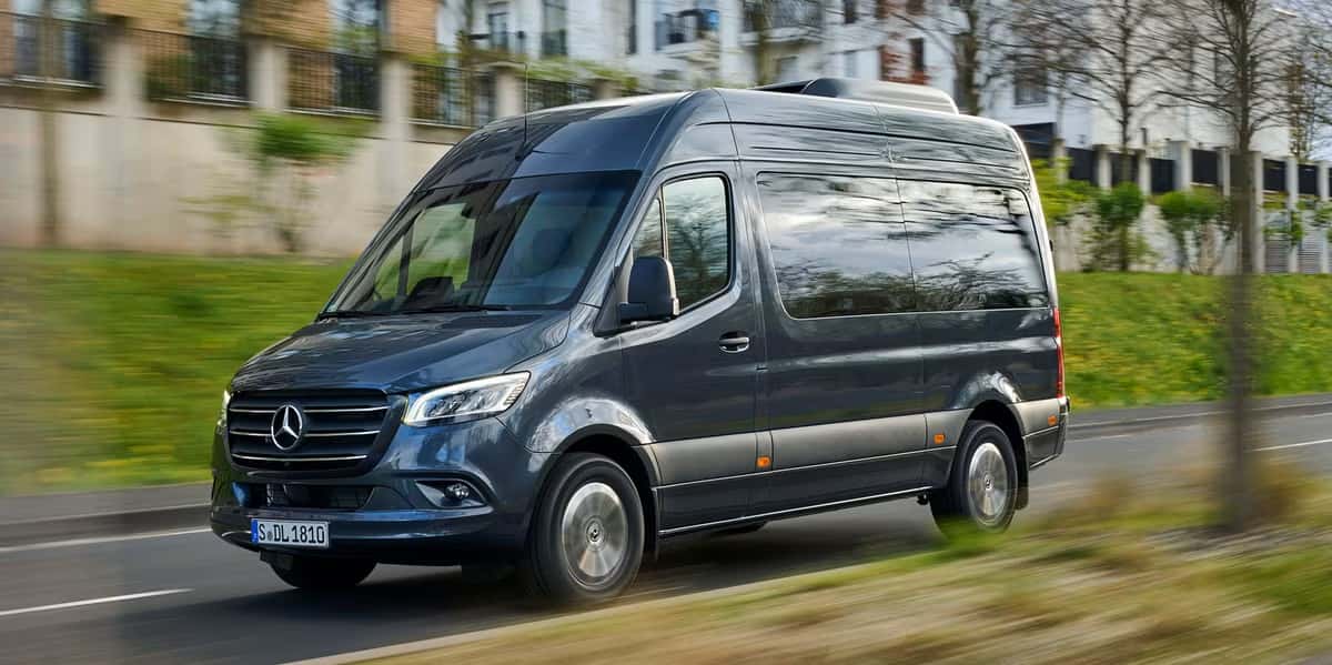 2026 Mercedes-Benz Sprinter van on the road
