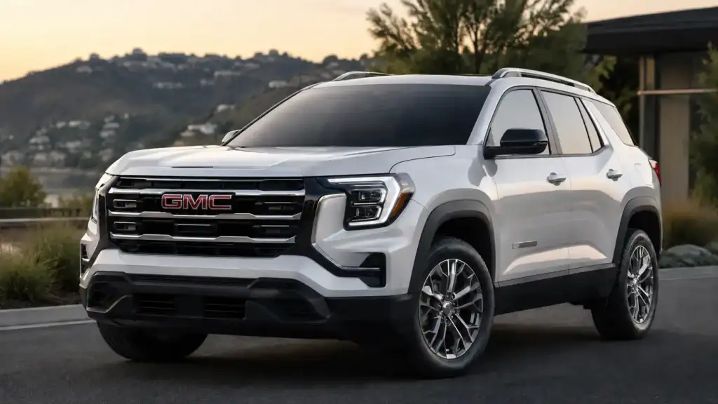 Sleek GMC SUV at sunset