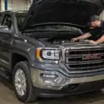 Auto repair in a modern workshop