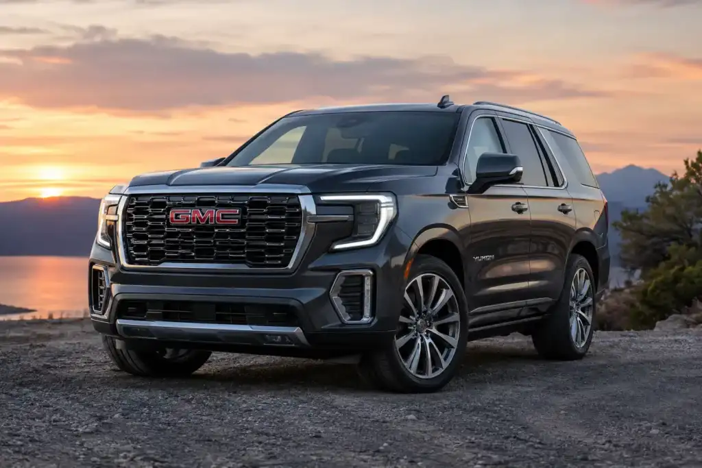 GMC Yukon at Sunset by the Lake