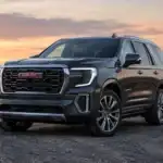 GMC Yukon at Sunset by the Lake