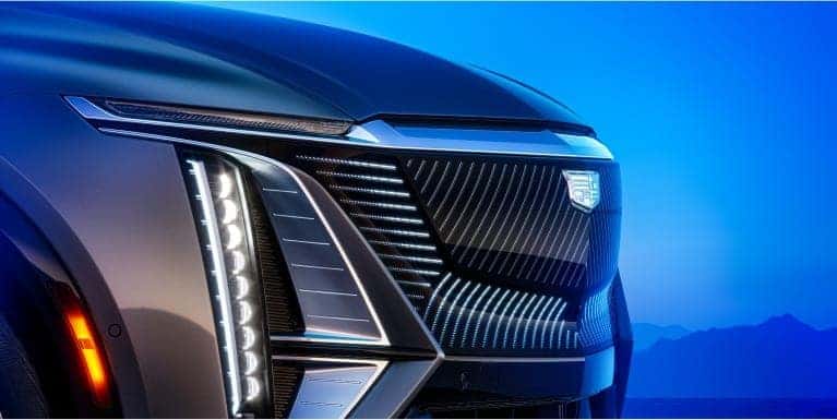 A close-up view of Cadillac Lyriq showcasing its design and performance in St. George, UT