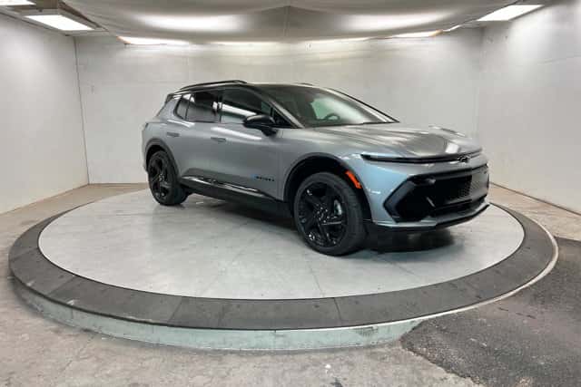 An Aerial View of the 2026 Chevrolet Equinox EV Standing at the Showroom in St. George, UT