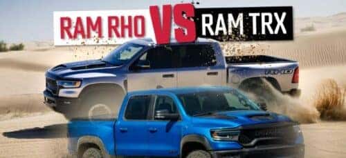 Ram 1500 TRX vs Ram 1500 RHO: Off-Road Titans Compared | Team Chrysler ...