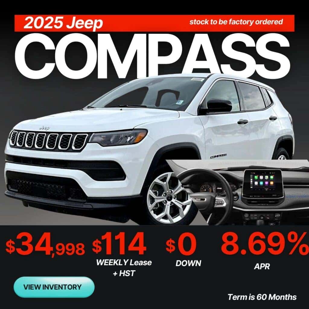 New Jeep Compass Leasing Special Offers and Deals | Mississauga, Brampton, Toronto