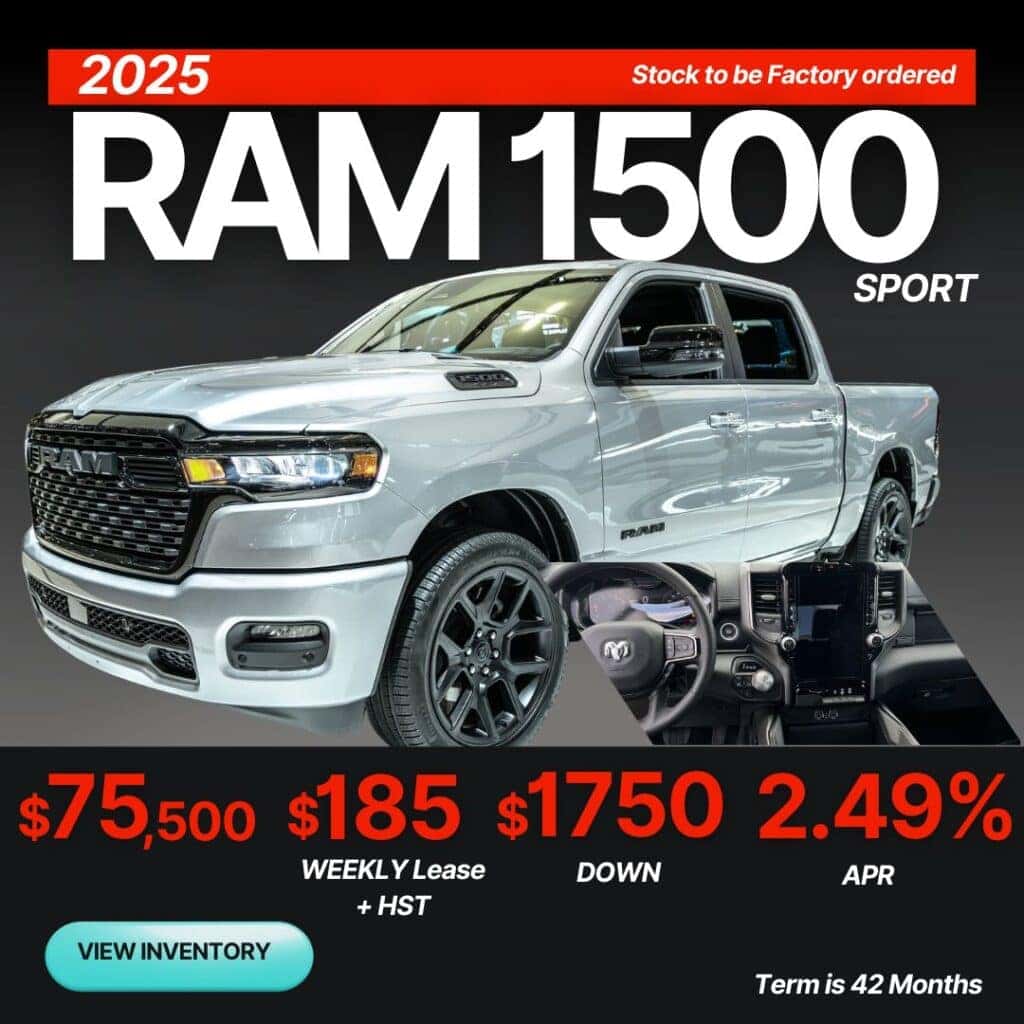 New Ram 1500 Lease Special Offers and Deals | Mississauga, Brampton, Toronto