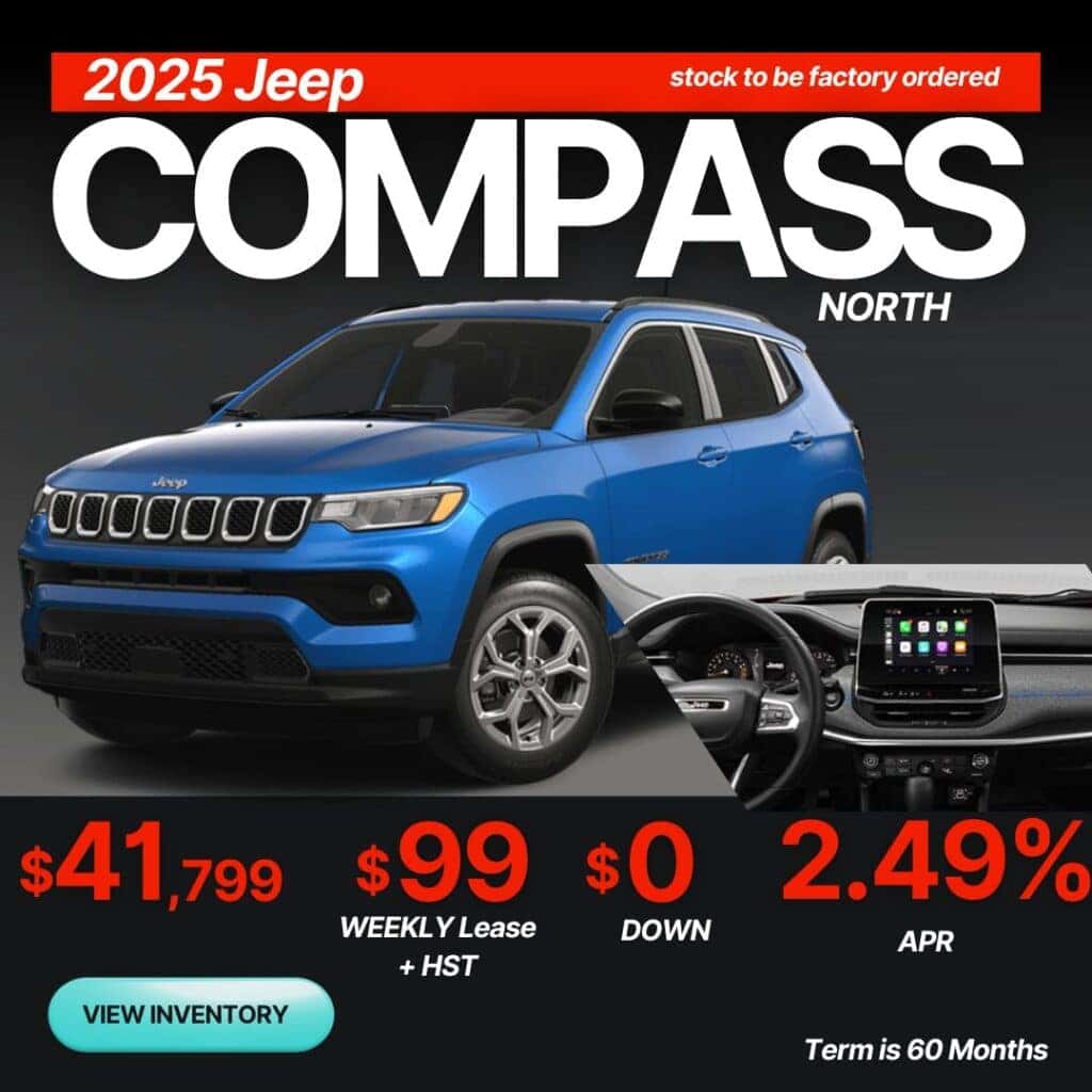 New Jeep Compass Leasing Special Offers and Deals | Mississauga, Brampton, Toronto