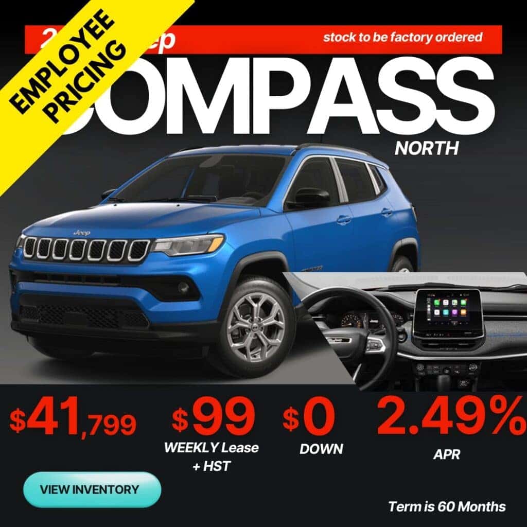 New Jeep Compass Leasing Special Offers and Deals | Mississauga, Brampton, Toronto