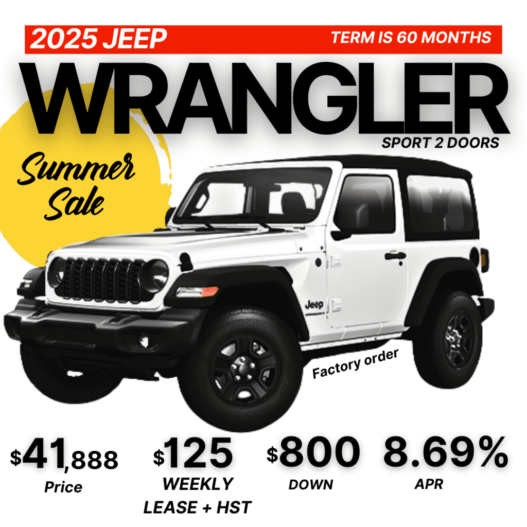 New Jeep Wrangler Leasing Special Offers and Deals | Mississauga, Brampton, Toronto