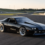 Iroc z in the middle of a race track