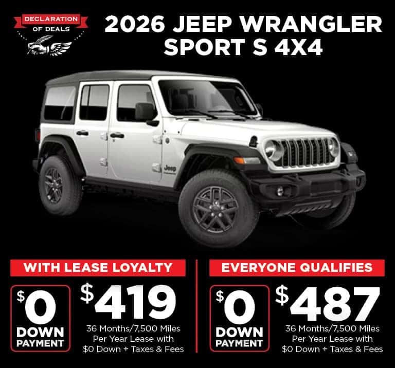 New 2026 Jeep Wrangler Sport S