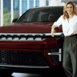 Person leasing a new Jeep at Transitowne in West Seneca, NY