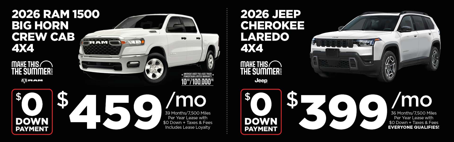 July 2026 Lease Specials