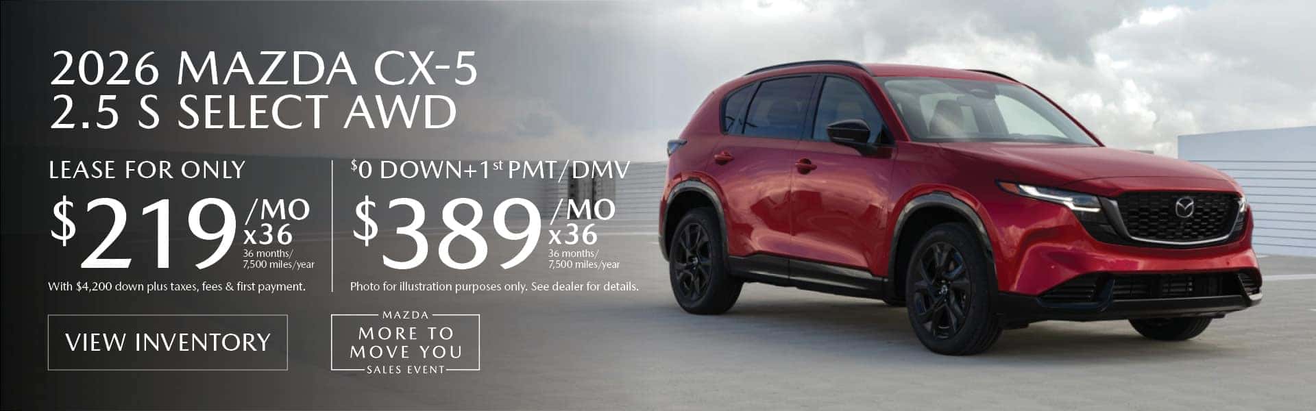 August 2026 CX-5 Lease Special
