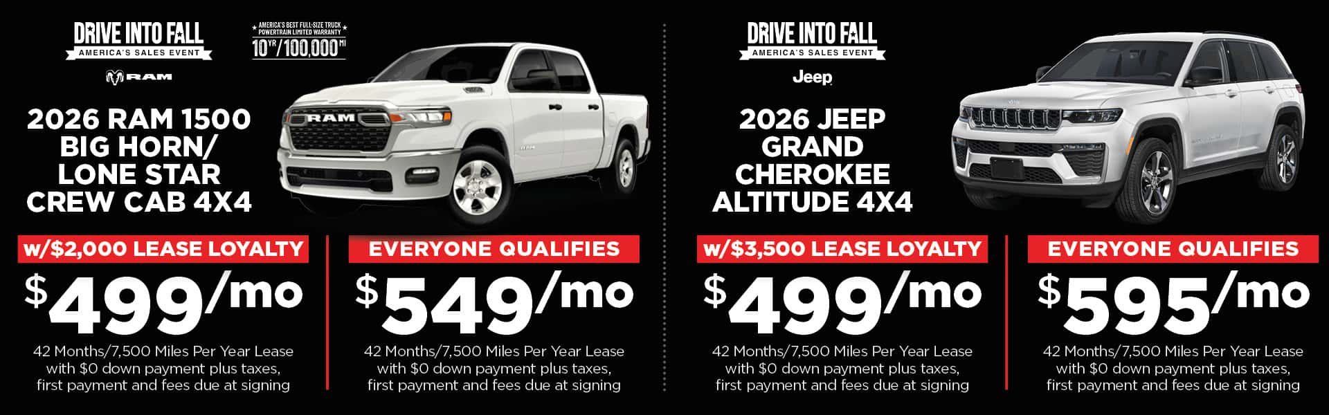 September 2026 Specials