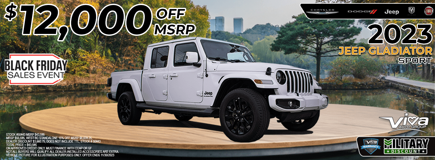 Viva CDJRF in Las Cruces Jeep Gladiator November Special