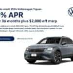 0% APR on 2024 Tiguan