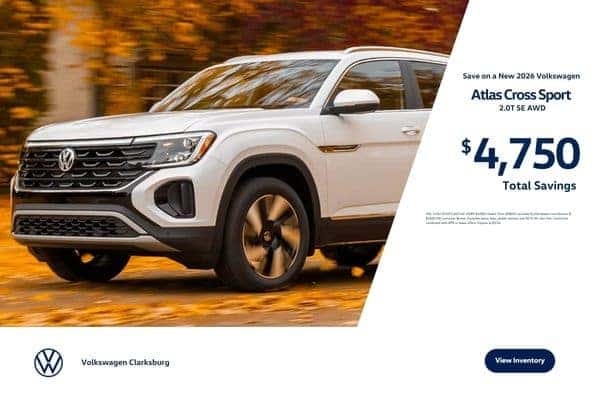 Save up to $4,750 on a New 2026 Volkswagen Atlas Cross Sport 2.0T SE AWD
