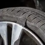 Blown tire