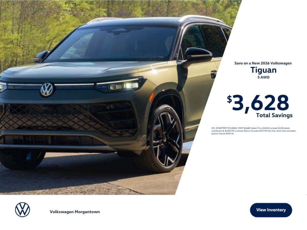 Save on a 2026 VW Tiguan S AWD