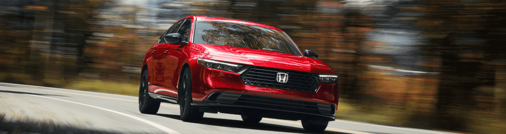 2023 Honda Accord Red in the city