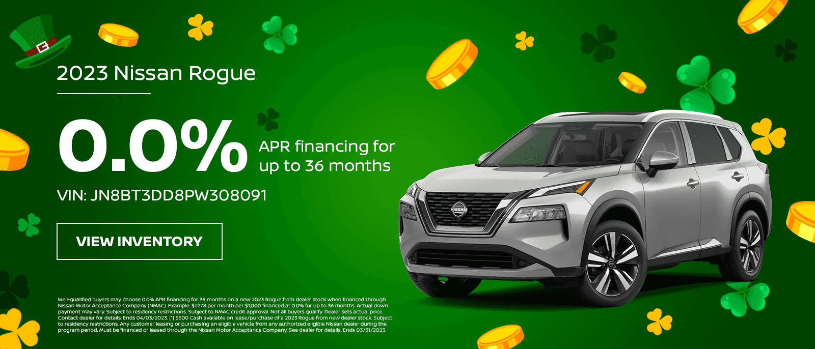 0.0% APR financing for up to 36 months