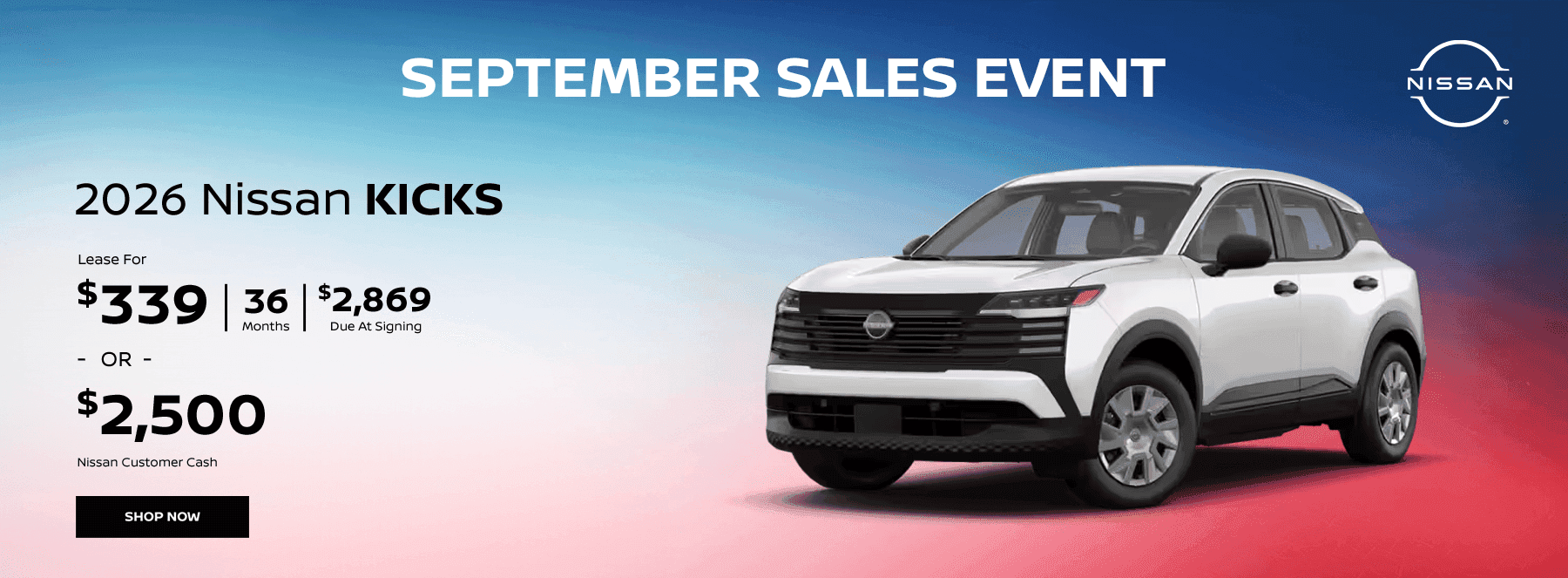 SEPTEMBER SALES EVENT