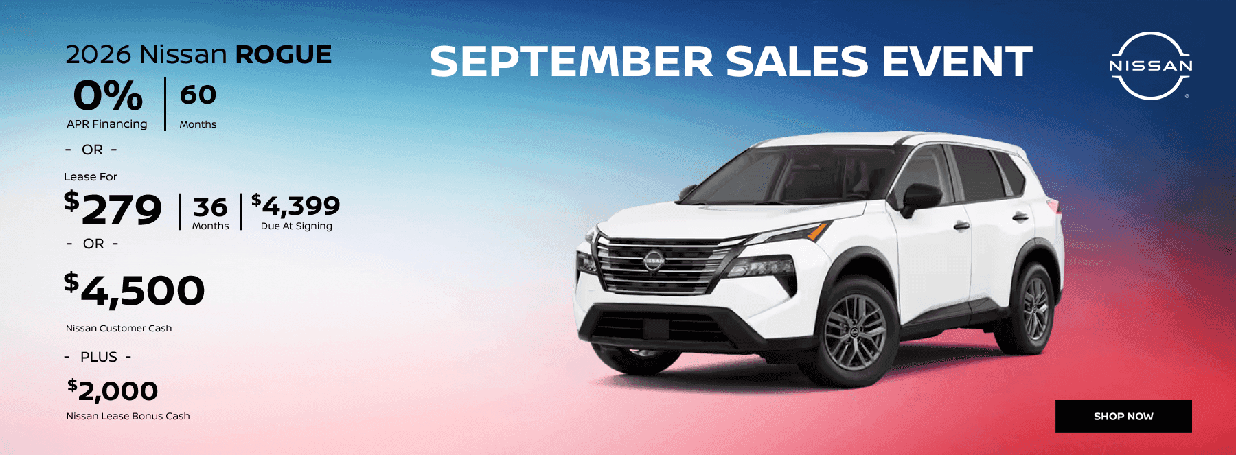 SEPTEMBER SALES EVENT