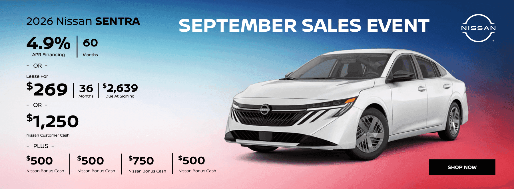 SEPTEMBER SALES EVENT