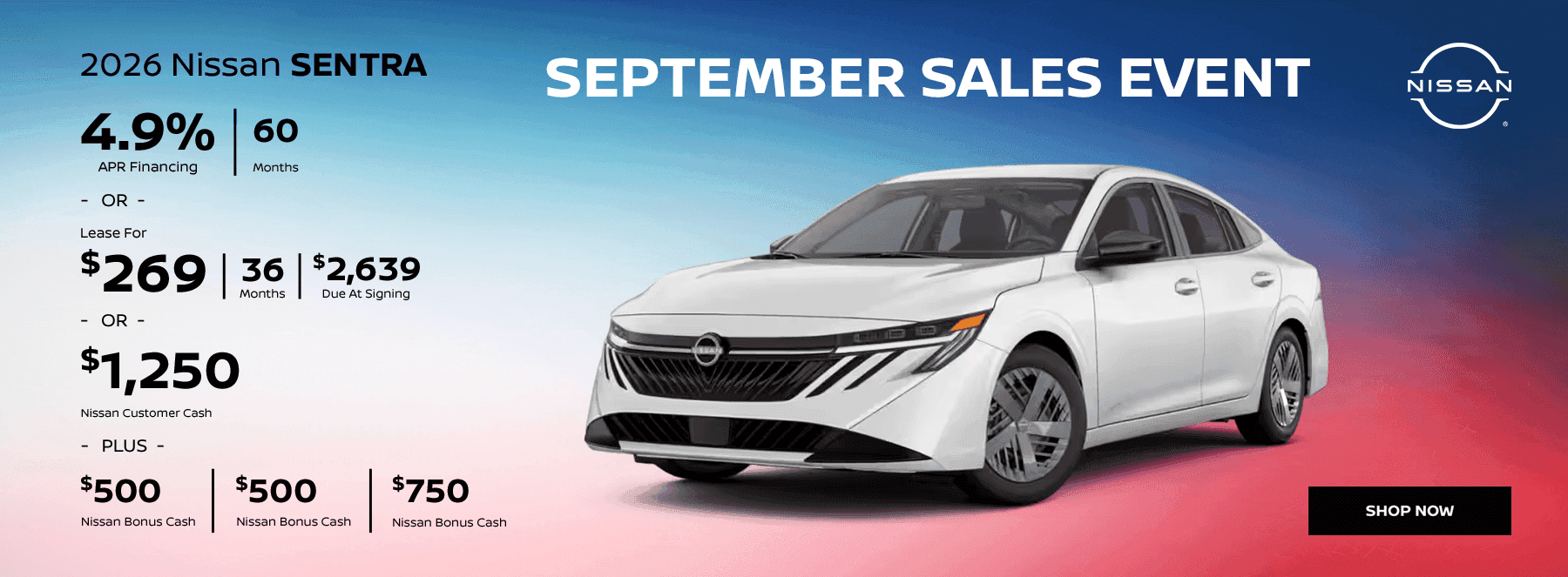 SEPTEMBER SALES EVENT