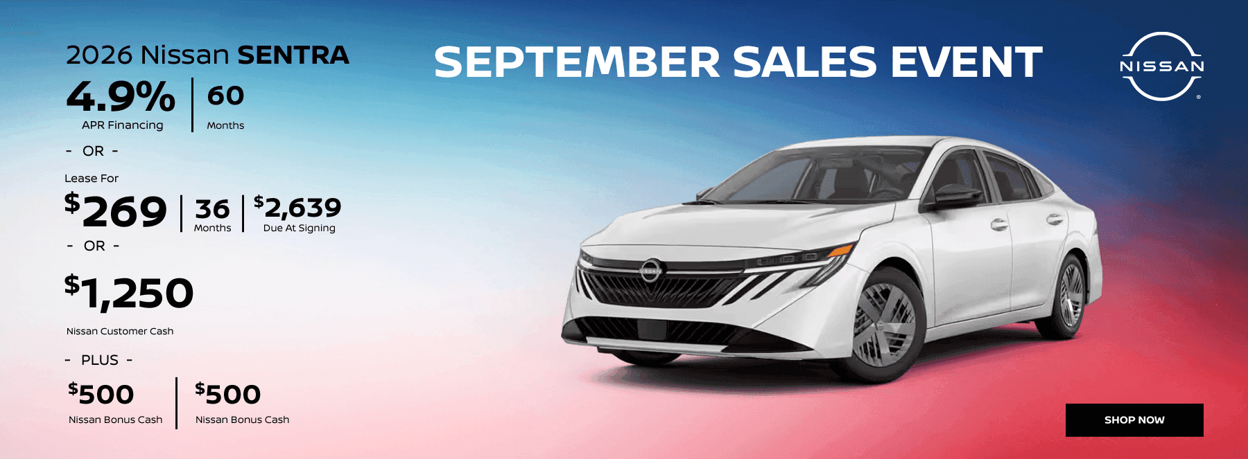SEPTEMBER SALES EVENT